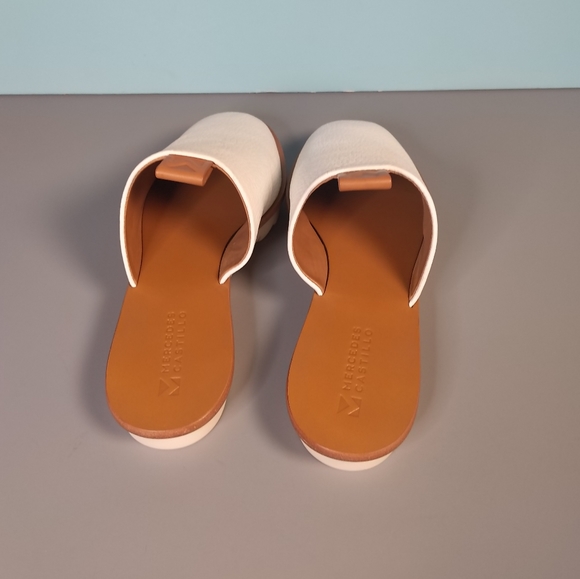 Mercedes Castillo White Mules - Picture 7 of 16